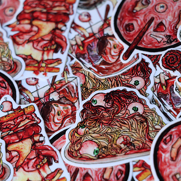 GOREmet Food Watercolor Sticker Pack - owlieart
