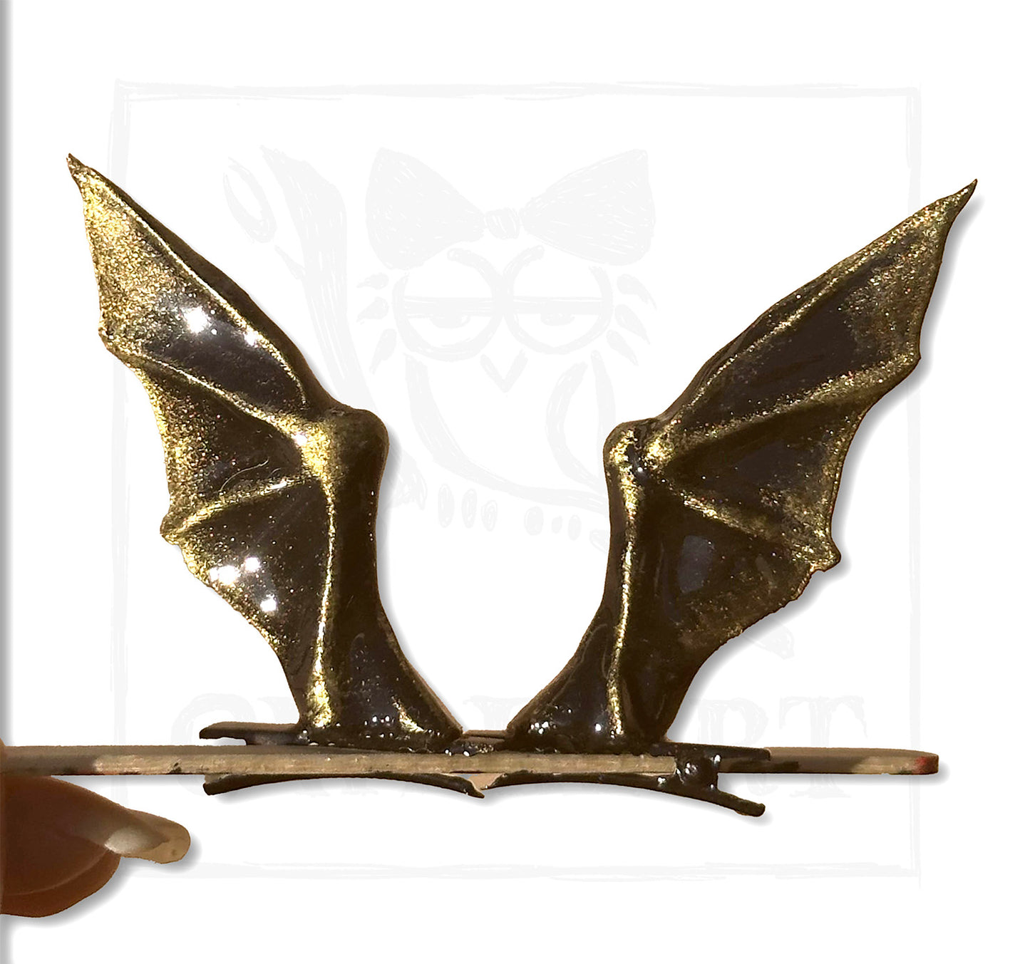 Bat Hair Clips (Pair)