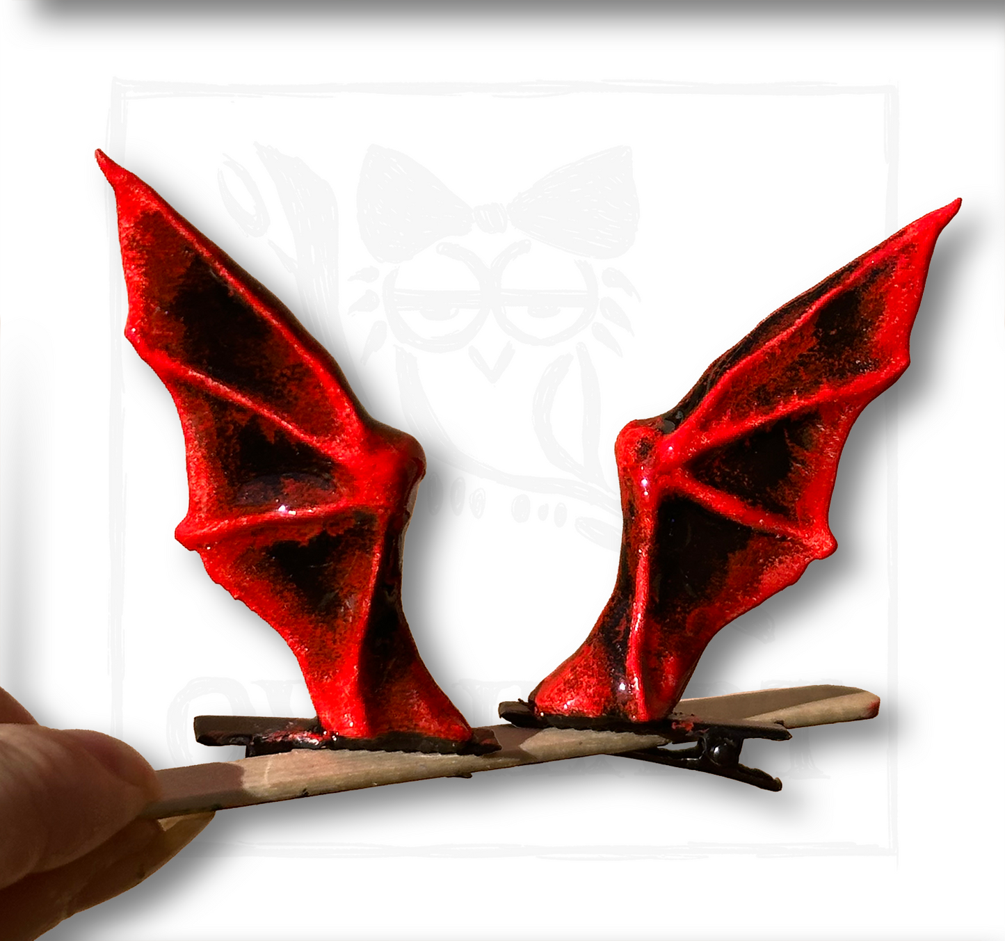 Bat Hair Clips (Pair)