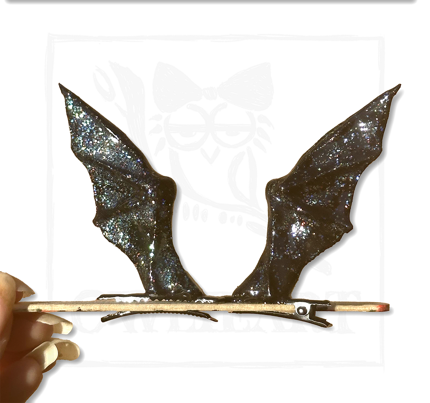 Bat Hair Clips (Pair)