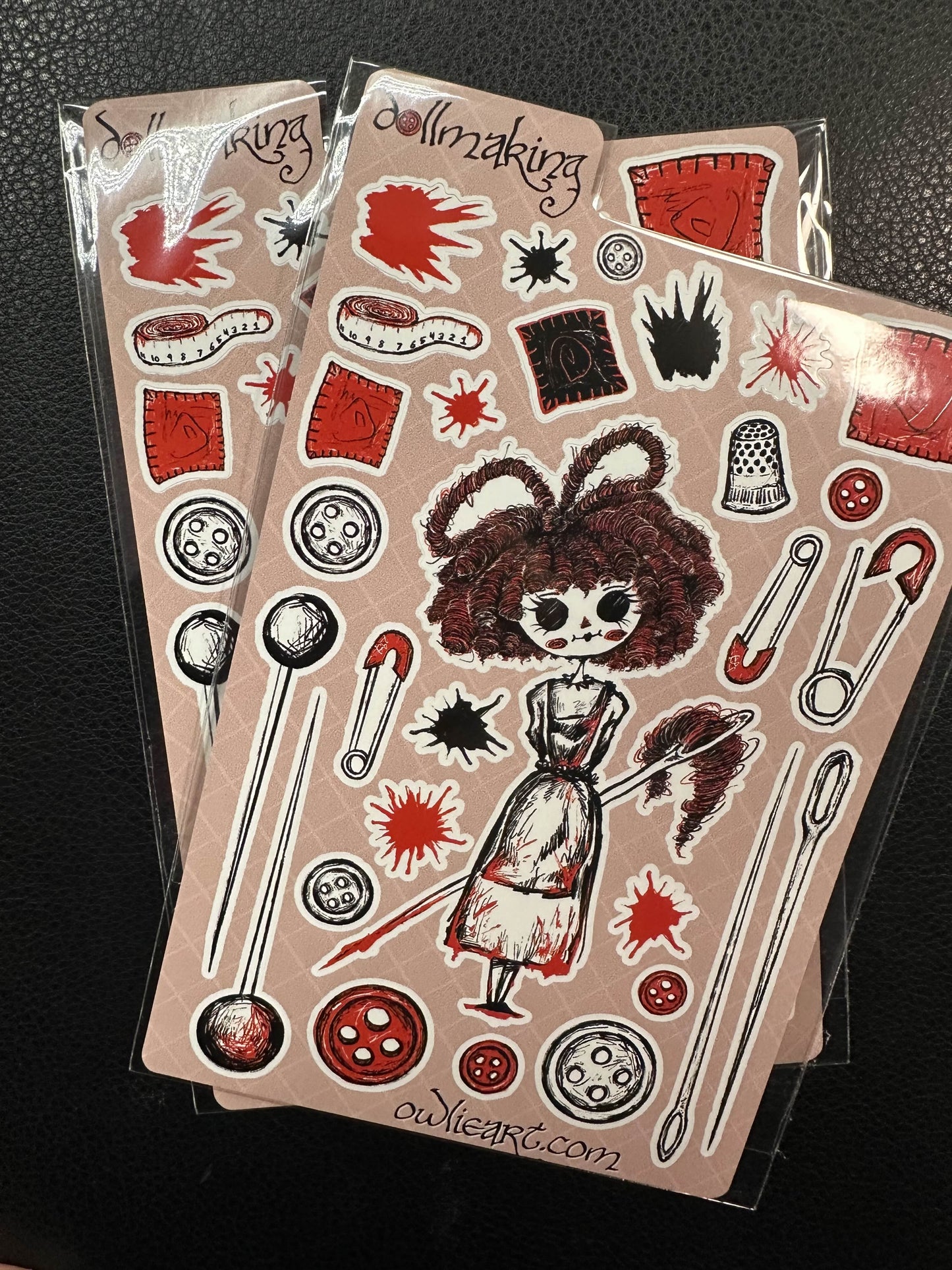 Creepy Doll Sticker Sheet