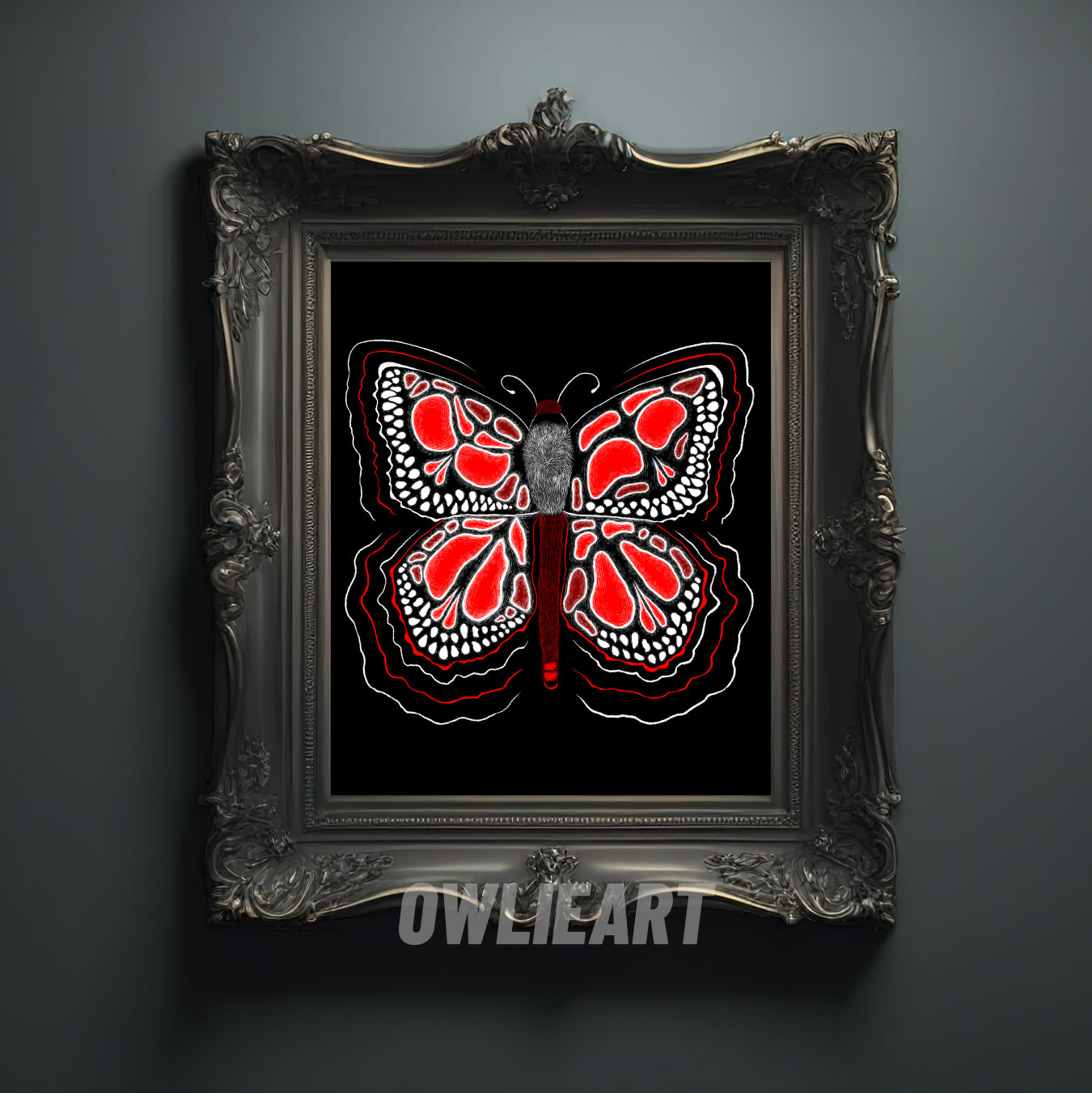 "Skullerfly" Art Print - owlieart