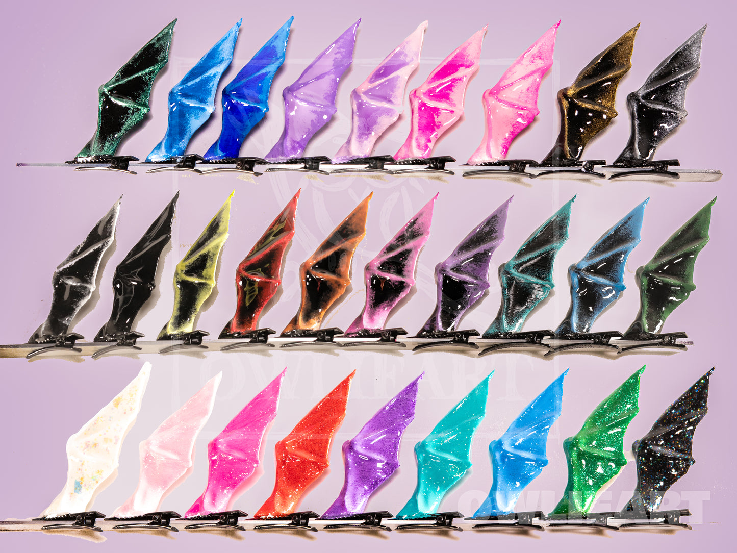 Bat Hair Clips (Pair)