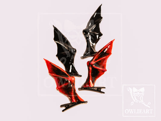 Bat Hair Clips (Pair)