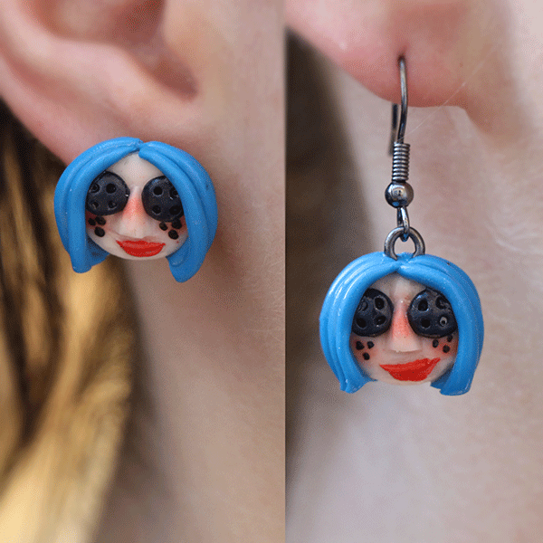 Handmade Coraline Earrings - owlieart