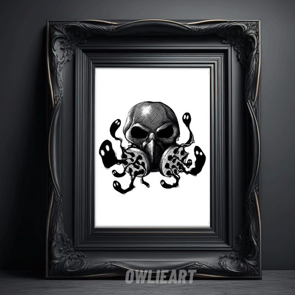 Gas Mask Art Print - owlieart