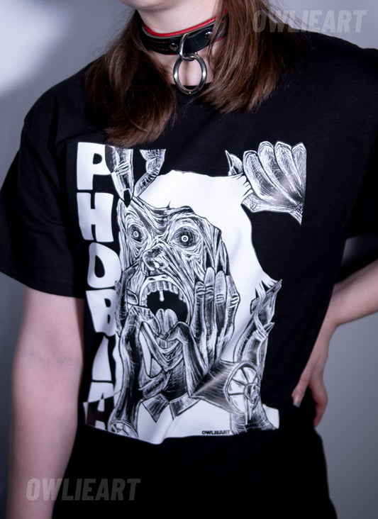 Haphephobia T-shirt \ fear of touch - owlieart