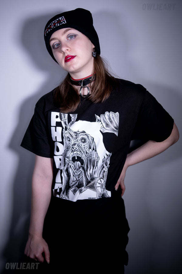 Haphephobia T-shirt \ fear of touch - owlieart