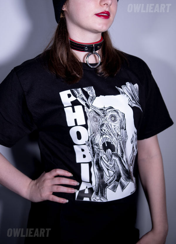 Haphephobia T-shirt \ fear of touch - owlieart