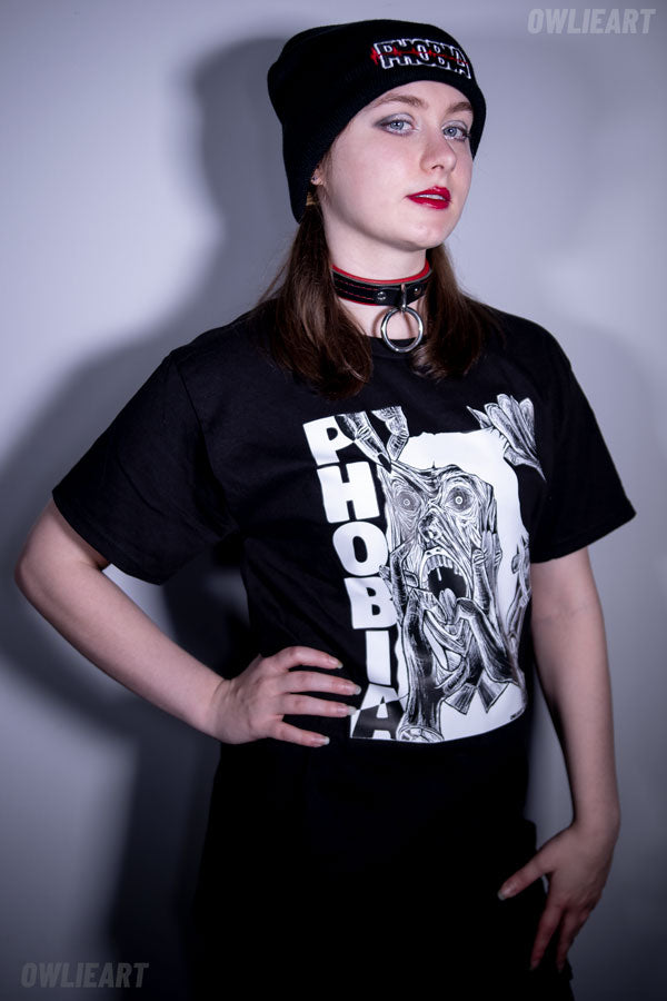 Haphephobia T-shirt \ fear of touch - owlieart