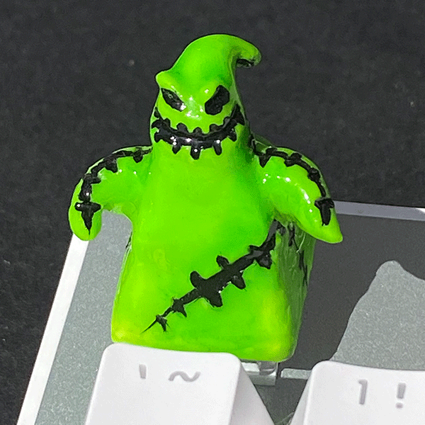 Oogie boogie Keycap/ Uv light glow - owlieart