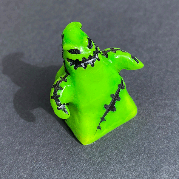 Oogie boogie Keycap/ Uv light glow - owlieart