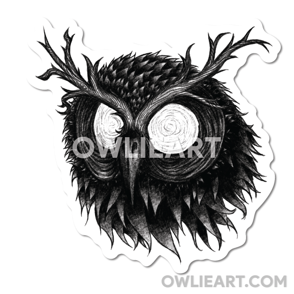 Tree Owl Waterproof Vinyl Sticker - owlieart