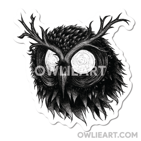 Tree Owl Waterproof Vinyl Sticker - owlieart