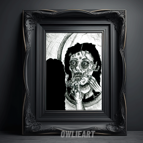 Caligynephobia (fear of beautiful women) Art Print - owlieart