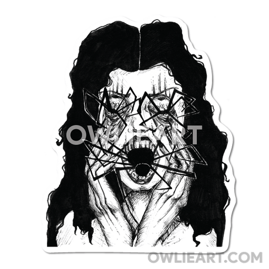 Acrophobia (fear of spiders) Waterproof Vinyl Sticker - owlieart