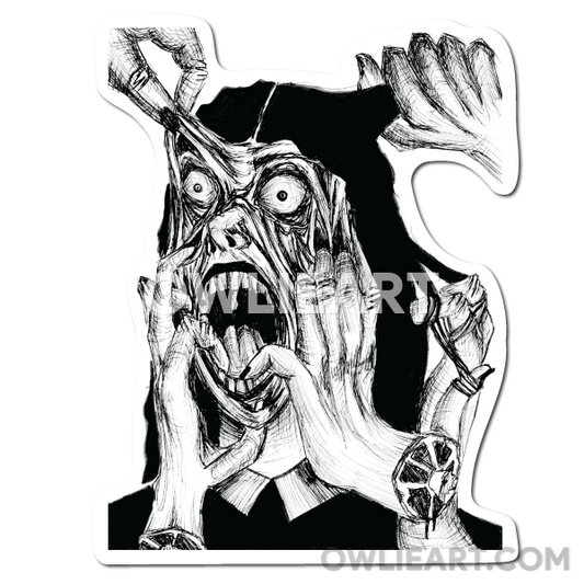 Haphephobia (fear of touch) Waterproof Vinyl Sticker - owlieart