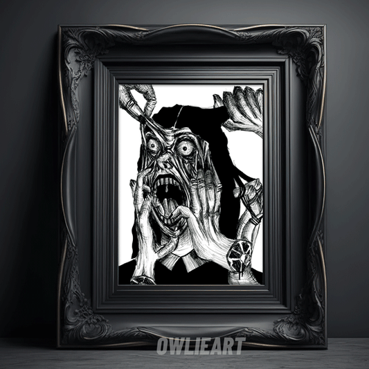 Haphephobia  (fear of touch) Art Print - owlieart