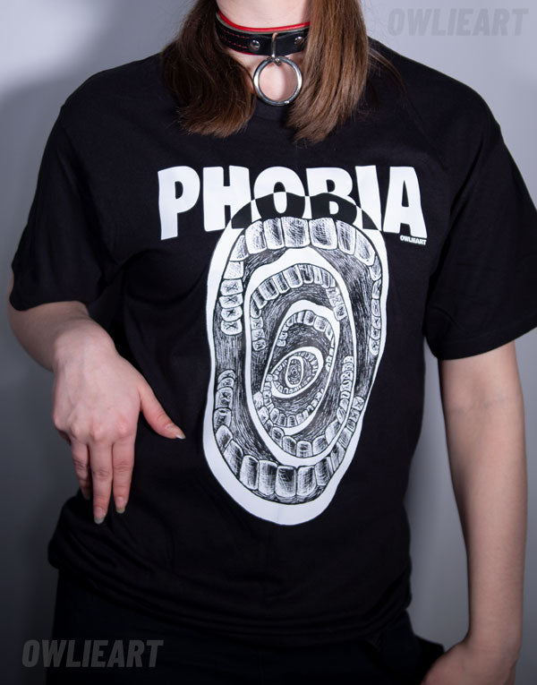 Phobophobia T-shirt \ fear of fear - owlieart