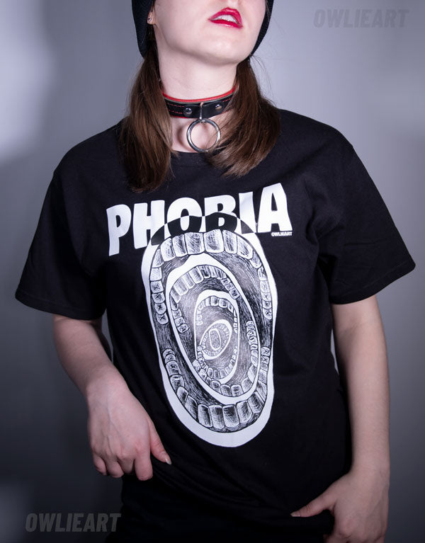 Phobophobia T-shirt \ fear of fear - owlieart