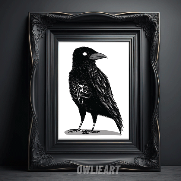 Raven Art Print - owlieart