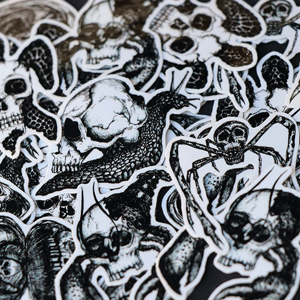 Skull animal sticker pack - owlieart