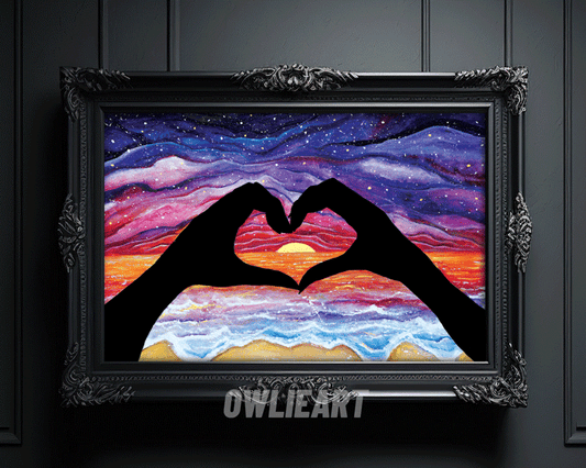 "Sunset Love" Art Print - owlieart