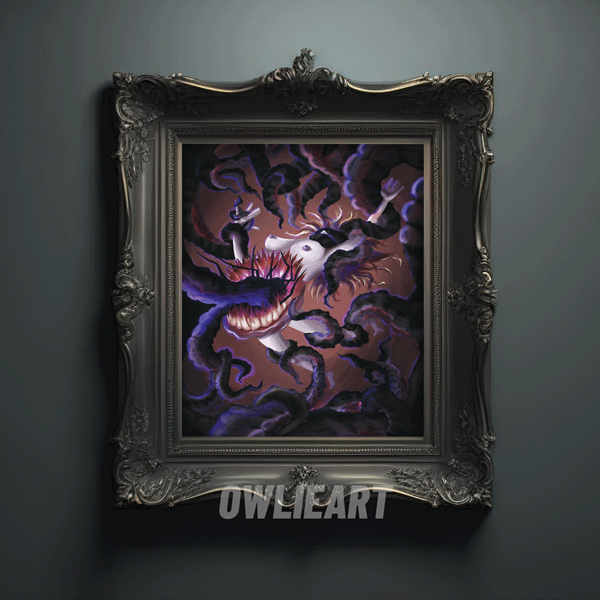 "Swallowed" Art Print - owlieart