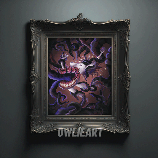 "Swallowed" Art Print - owlieart