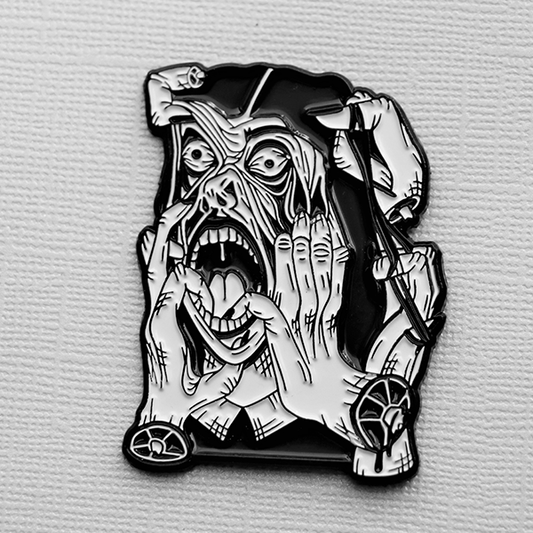 Haphephobia Enamel Pin (fear of touching) - owlieart