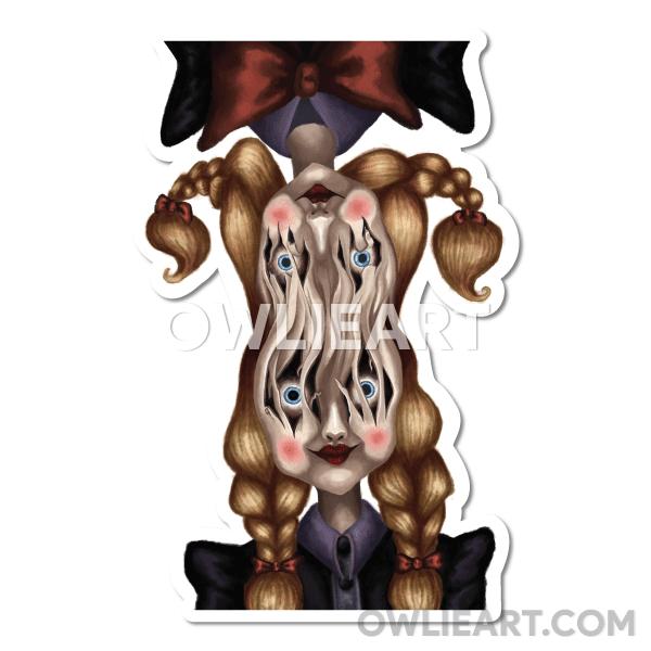 Conjoined Dolls Waterproof Vinyl Sticker - owlieart