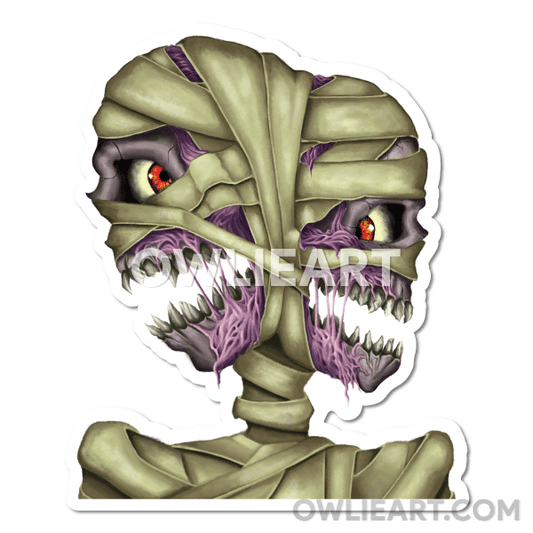 Conjoined Mummies Waterproof Vinyl Sticker - owlieart